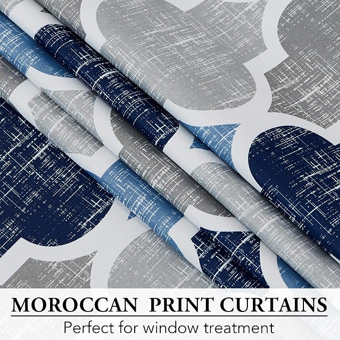Beauoop 100% Blackout Curtains 108 Inches Long 2 Panels - Image 4