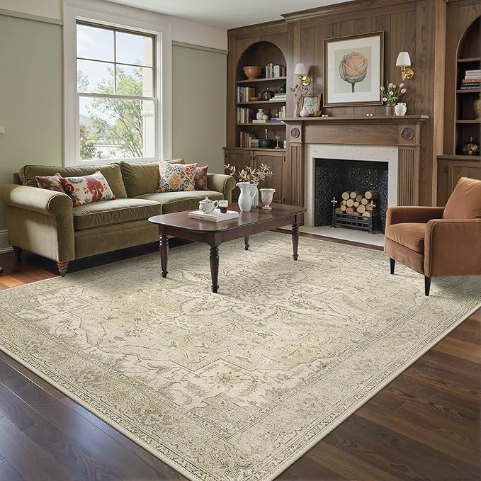 GENIMO 8X10 Washable Vintage Area Rugs - Image 2