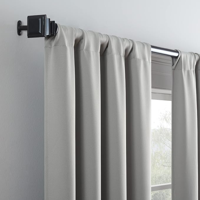 ECLIPSE Blackout Curtains for Bedroom-Darrell 37" x 95" Insulated Darkening - Image 3