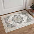 GENIMO Area Rug 2x3 Doormat, Machine Washable Low Pile Rugs, Small Retro by GENIMO