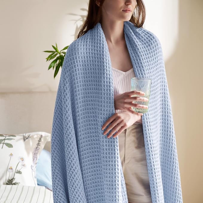 Bedsure Gentlesoft 100% Cotton Blanket King Size - Image 2