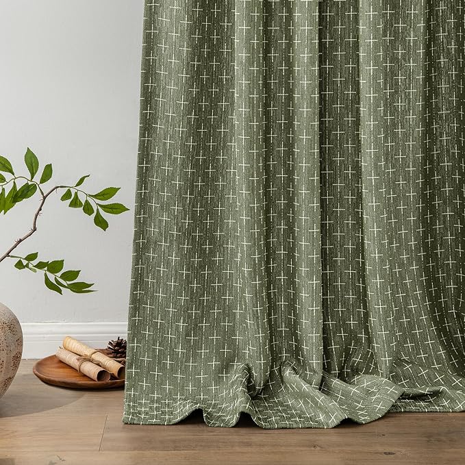 MIULEE Decorative Back Tab Linen Curtains - Image 6