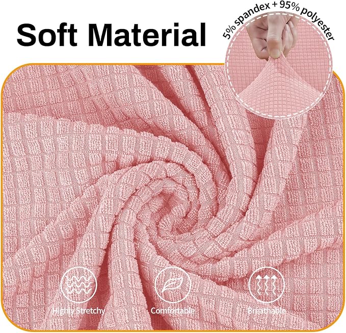 Asnomy Sofa Covers for 2 Cushion Couch Stretch loveseat Covers Slipcovers - Image 3