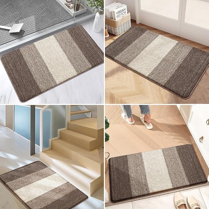 Kitinjoy Indoor Outdoor Door Mat, 48x30 Non-Slip Absorbent Dirt Trapper - Image 6