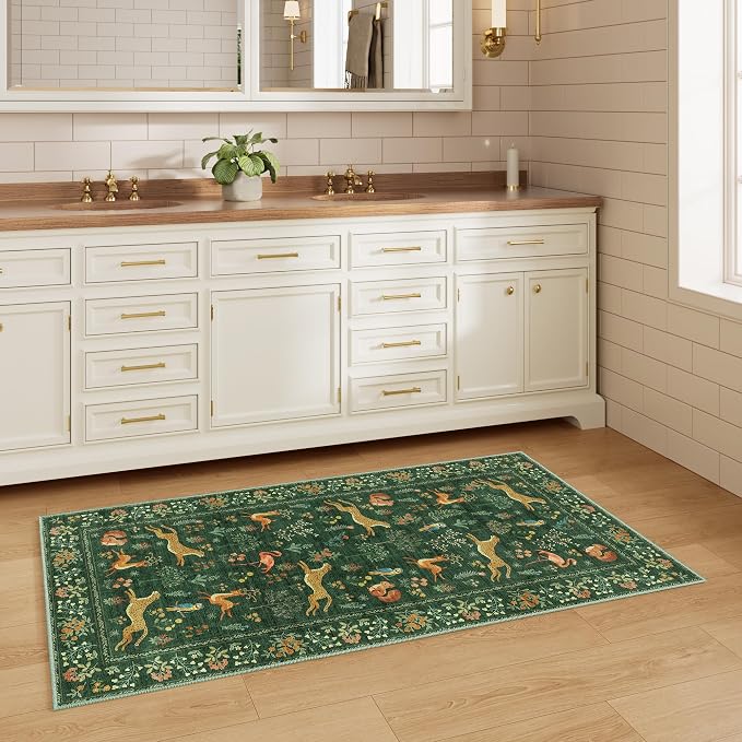 DUKINO 2x4 Rug for Hallway, Washable Kitchen Runner Rug - Image 7