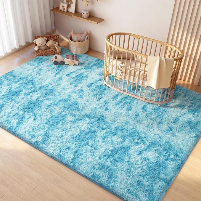 Litanika 5x8 Fluffy Shag Faux Fur Area Rug - Image 4