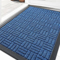 OLANLY Front Door Mat Outside Entrance 35x23, Heavy Duty Sturdy Natural Rubber by OLANLY