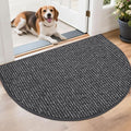 BEQHAUSE Dirt Trapper Door Mat 26" x 40" Half Circle Non-Slip Washable Doormats by BEQHAUSE
