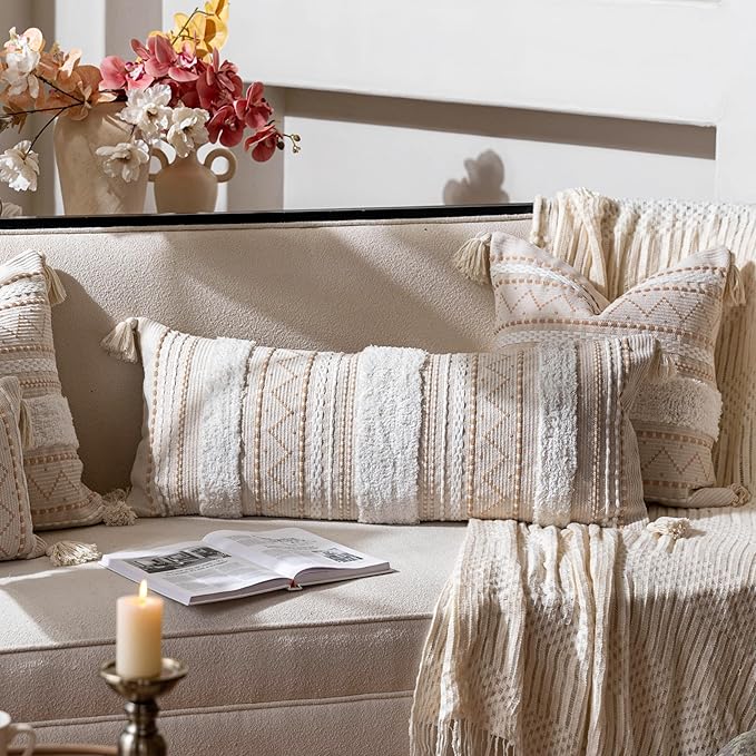 BlissBlush 14x36 Lumbar Pillow Cover - Image 3