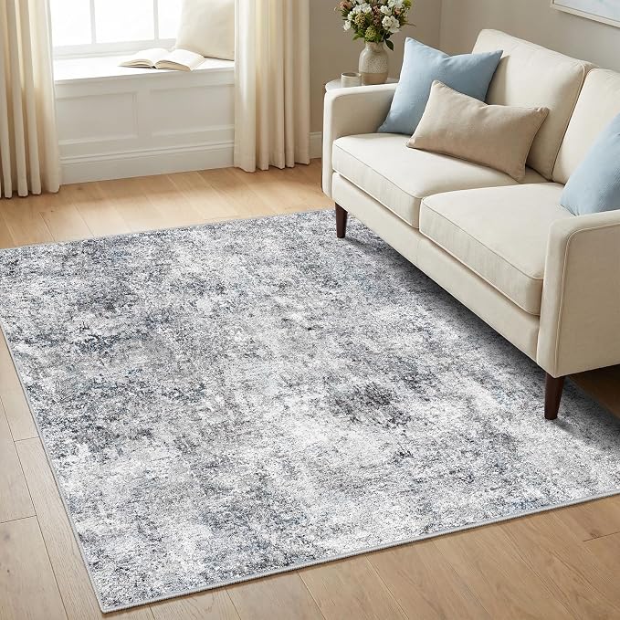 5 Square Area Rug: Washable Low Pile Carpet - Image 8