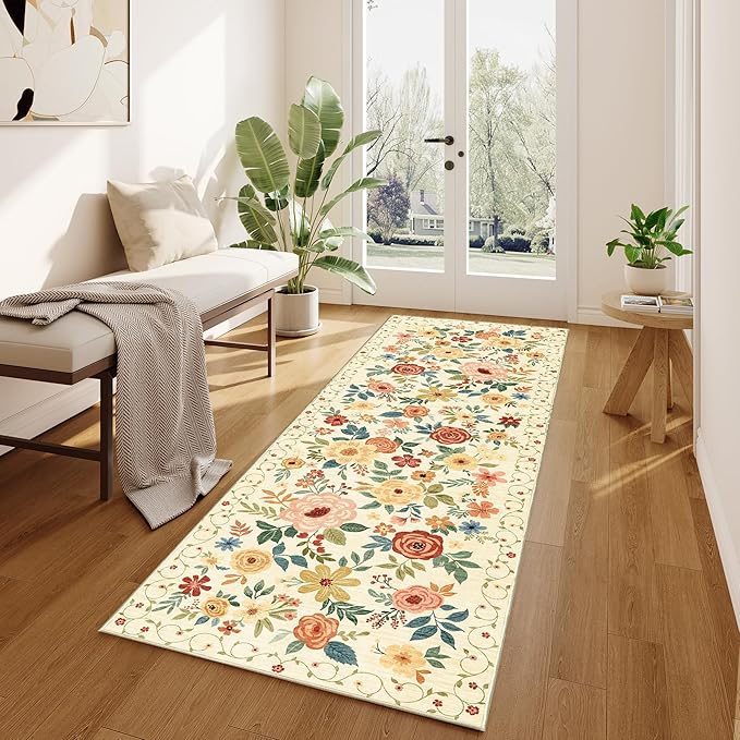 DUKINO 2x6 Runner Rug for Hallway, Washable Kitchen Runner Rug - Image 2