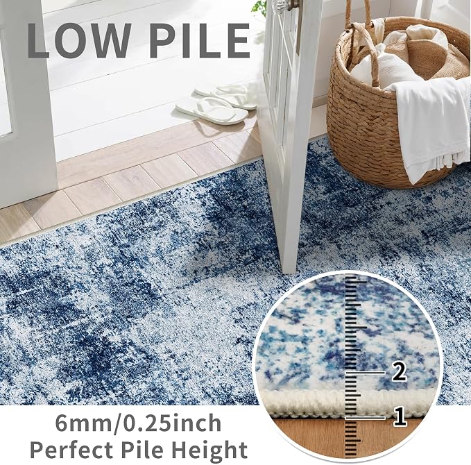 2x5 Washable Runner Rug for Hallway: Non Slip Entryway Runners Rugs - Image 4