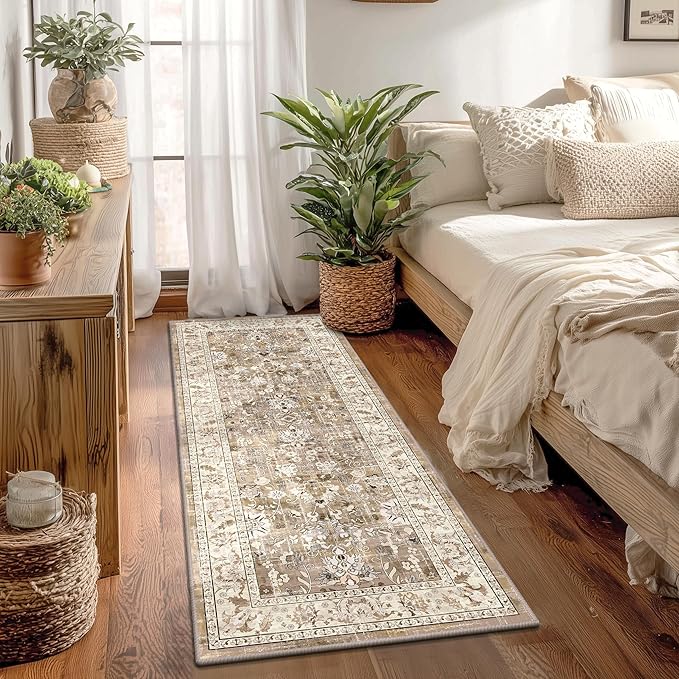 LOKHOM Washable Runner Rug, 2x5 Non-Slip Vintage Hallway Runner Rug - Image 5