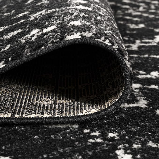 JONATHAN Y Boho Vintage Diamond Black/Ivory Runner Rug 2X20 ft, Moroccan Hype - Image 4