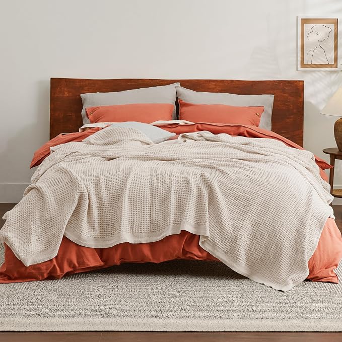 Bedsure Gentlesoft 100% Cotton Blanket King Size - Image 3