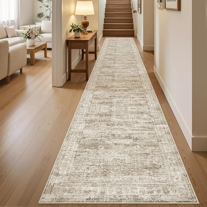 Runner Rug 2'x10' Washable Non-Slip Runner Rugs by Soalmost