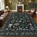 8x10 Area Rugs Living Room Rug: Vintage Washable Rug Floral Soft Carpet Indoor by EXPEDIX