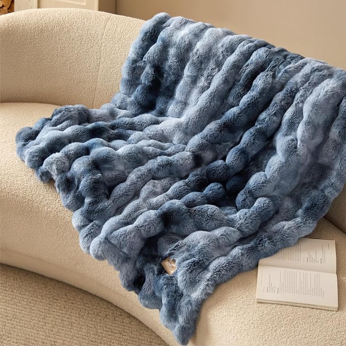 Bedsure GentleSoft Fluffy Fuzzy Twin Blanket, Soft Cozy Fleece Faux Fur Blanket - Image 9
