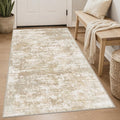3x5 Area Rug Washable Entryway Rug Non Slip Abstract Tear and Stain Resistance by TTelephant