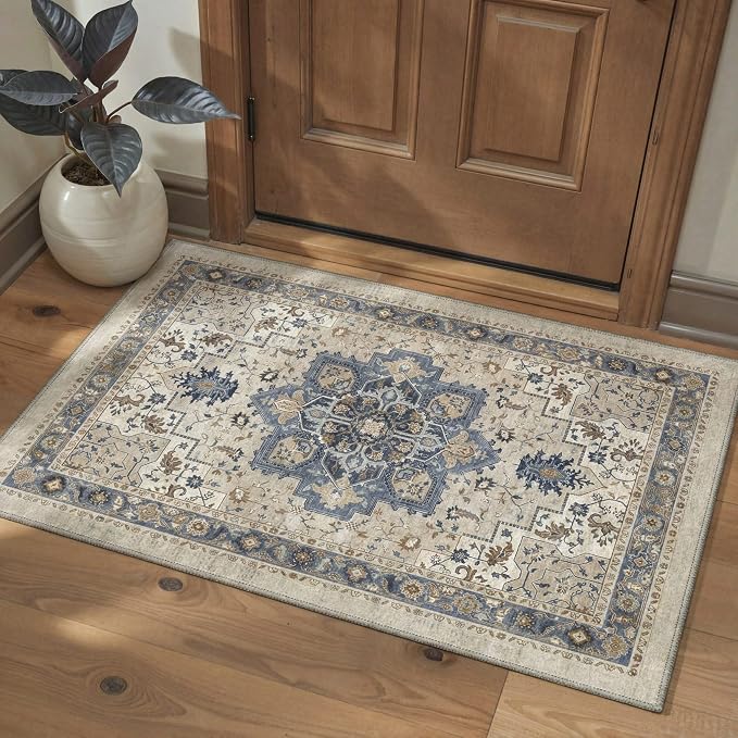 GENIMO 5x7 Area Rugs for Living Room, Machine Washable Rug, Non Slip Indoor - Image 5