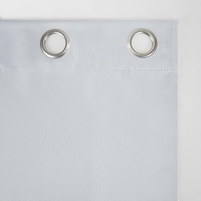 Sun Zero Easton Energy Saving Blackout Grommet Curtain Panel, Dove White - Image 5