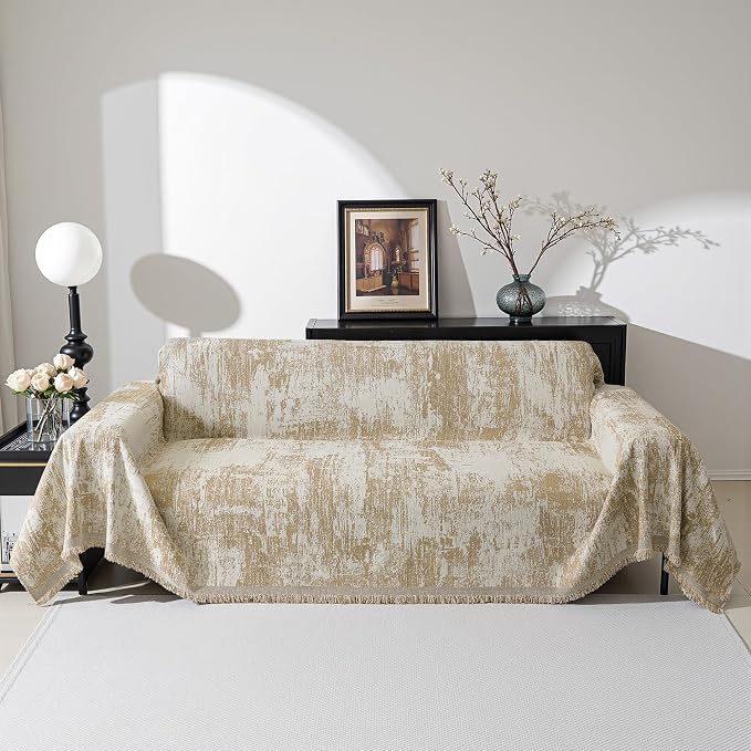 MEETSKY Oversized Couch Cover for Sectional Sofa Set Abstract Geometric Sofa by MEETSKY