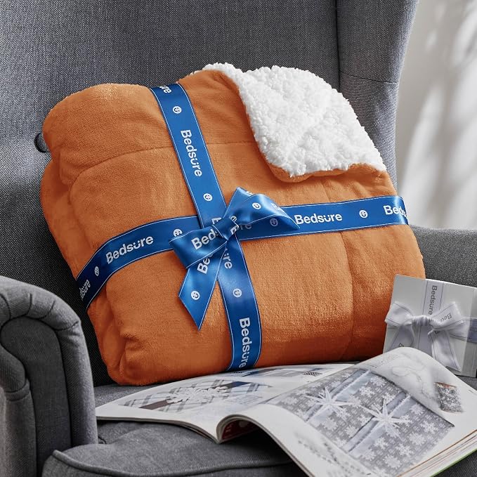 Bedsure GentleSoft Sherpa Fleece Blanket Queen Size - Image 7