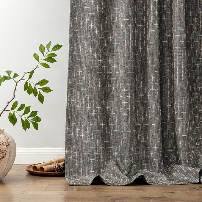 MIULEE Decorative Back Tab Linen Curtains - Image 6