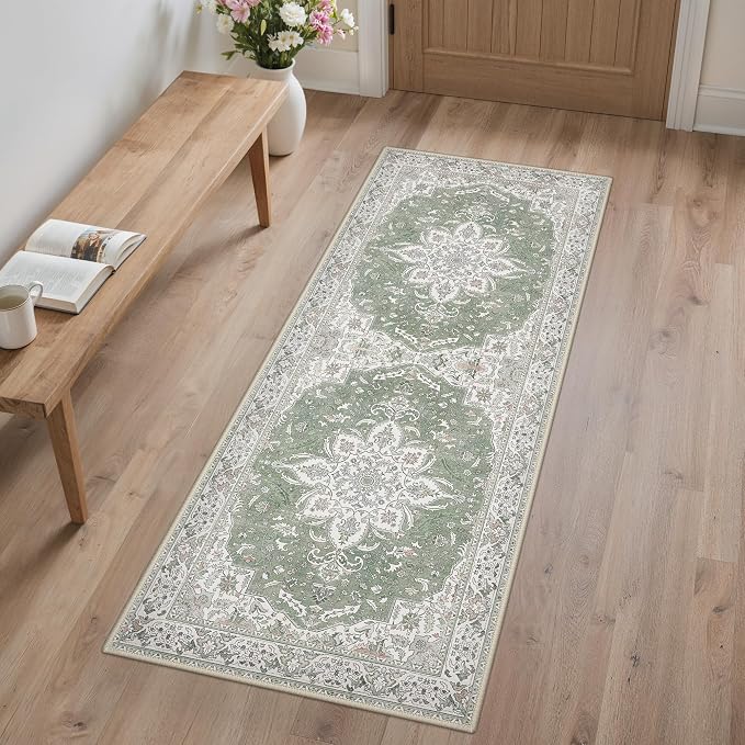 GENIMO 2X5 Washable Vintage Runner Rug by GENIMO