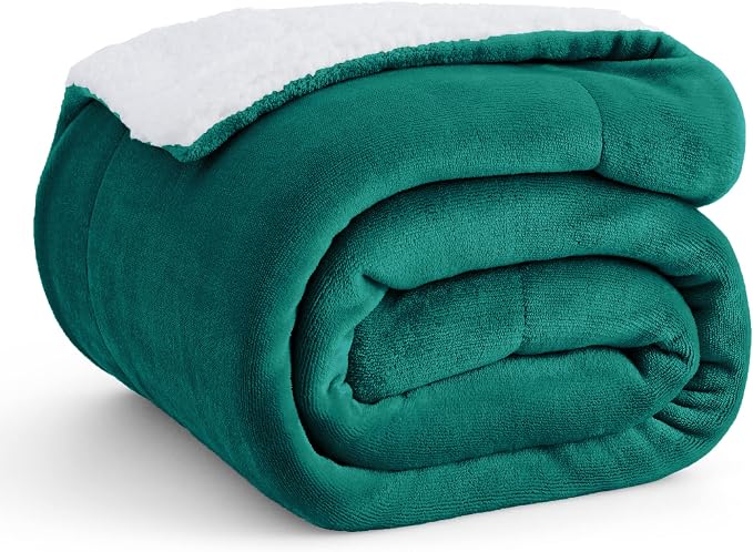 Bedsure GentleSoft Sherpa Fleece Throw Blanket by BEDSURE