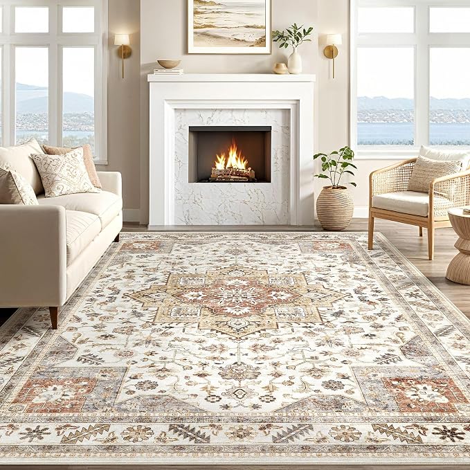 Vintage Living Room Area Rug 12x15 - Image 5