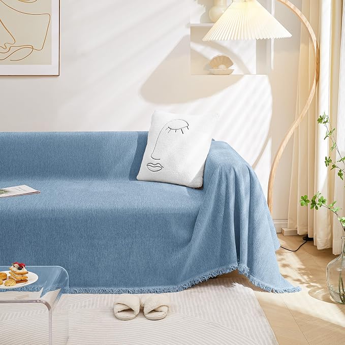 MEETSKY Oversized Chair Sofa Slipcover Washable Loveseat Couch Cover - Image 2
