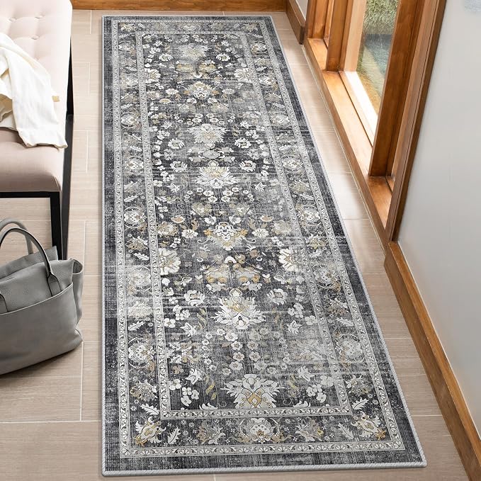 LOKHOM Washable Runner Rug, 2x6 Non-Slip Vintage Kitchen Rug - Image 9