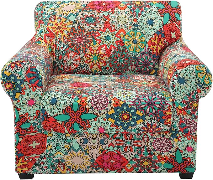 hyha Couch Covers, Chair/Sofa Covers, Floral Pattern, 2 Pieces, Armchair by hyha