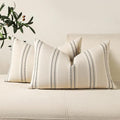 Hckot Hand Made Throw Pillow Covers 12x20 Set of 2 Striped Pillow Covers by Hckot