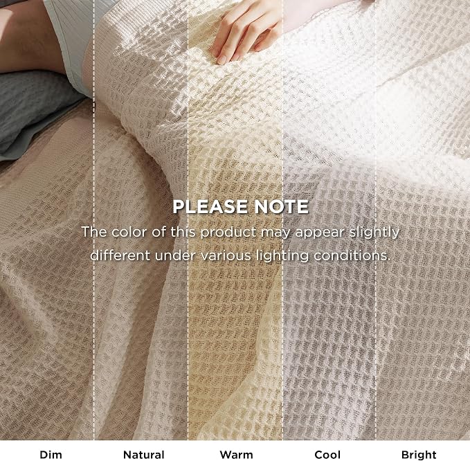 Bedsure Gentlesoft 100% Cotton Blanket King Size - Image 5