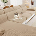 MAXIJIN Couch Cushion Covers for Sectional Sofa, Stretch Sofa Cushion Cover by MAXIJIN