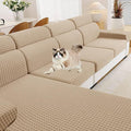 MAXIJIN Couch Cushion Covers for Sectional Sofa, Stretch Sofa Cushion Cover by MAXIJIN