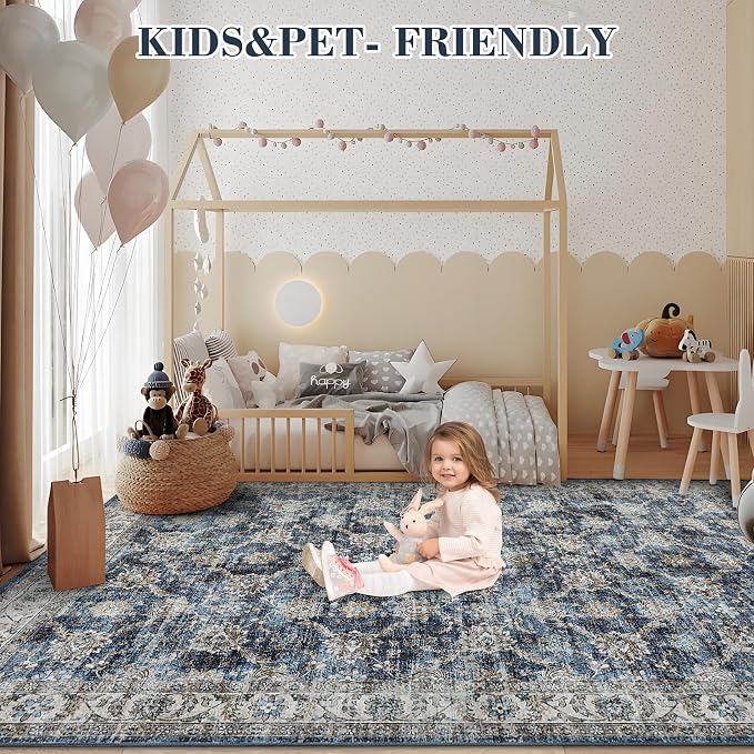 GarveeHome Vintage Rug 3x5 Floral Print Area Rug - Image 7