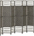 HOMCOM 6 Panel Room Divider, Folding Privacy Screen, 5.6' Room Separator by HOMCOM