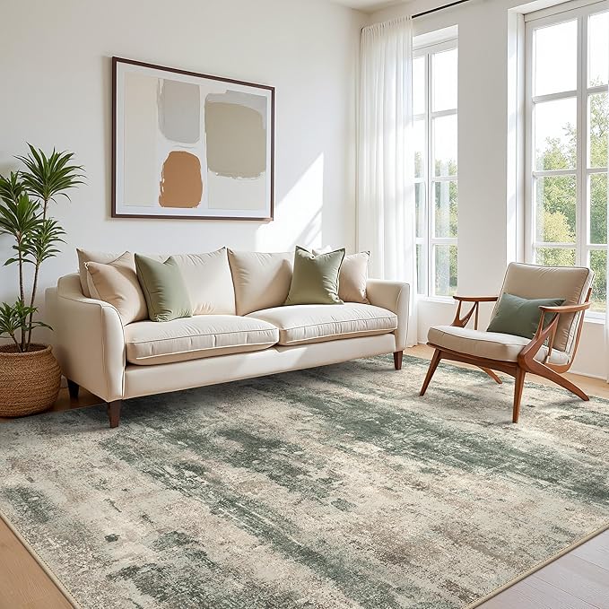BEIMO Area Rugs 10x14 for Living Room Bedroom, Modern Abstract Machine Washable by BEIMO