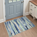 GENIMO 2X3 Washable Modern Doormat, Non-Slip Low Pile Chenille Area Rug by GENIMO
