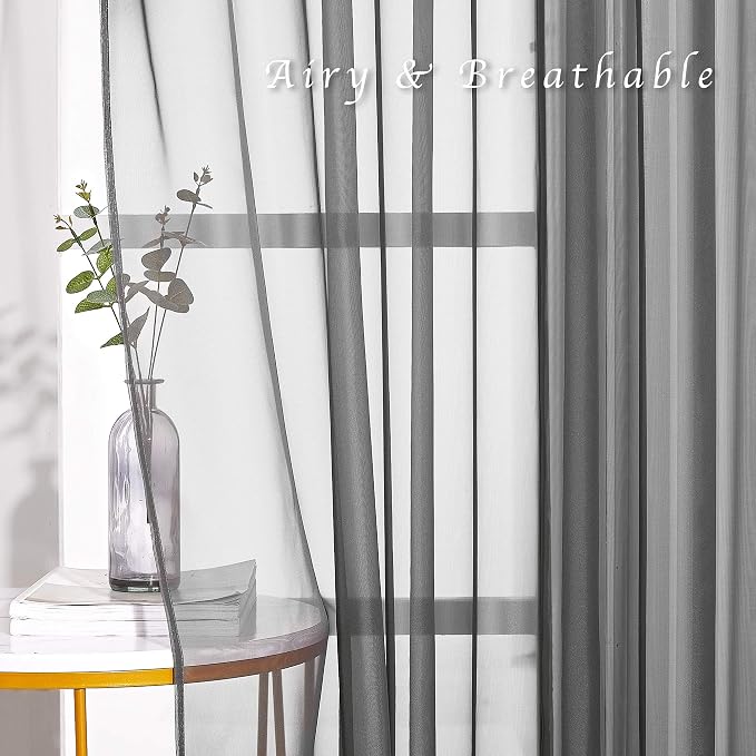 NICETOWN Sheer Curtains 108" Extra Long - Image 6
