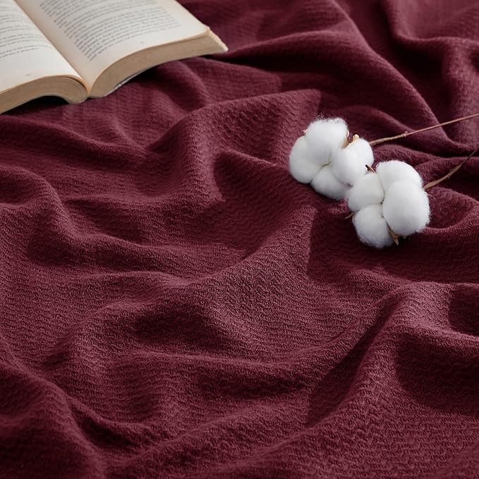 Bedsure GentleSoft 100% Cotton Blanket King Size by BEDSURE