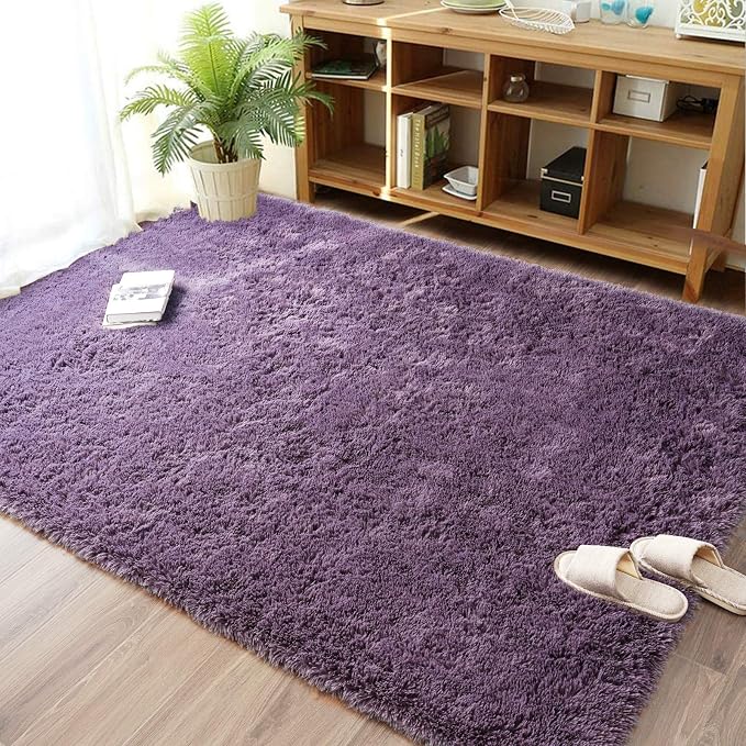 Merelax Soft Modern Indoor Large Shaggy Rug - Image 2