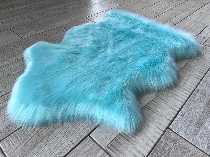 Free Shape Luxury Soft Fluffy Shag Area Rug Single 2’x3', 60x90cm by LAMBZYRUGS