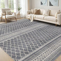 cotiled 10x12 Area Rug Living Room: Washable Boho Rugs by COTILED