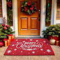 LuxUrux Extra Large Merry Christmas Welcome Mat Outdoor Coco Coir Doormat by LuxUrux
