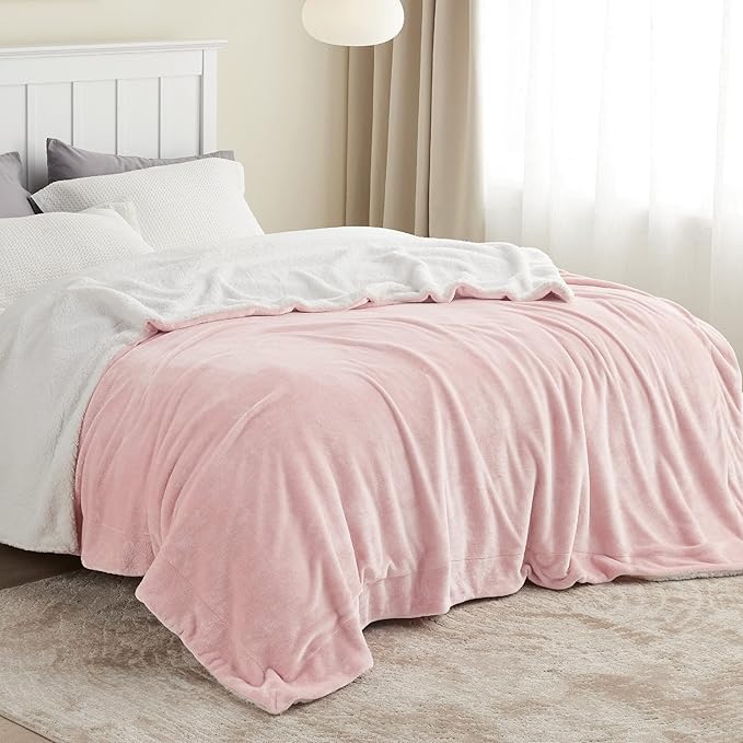Bedsure GentleSoft Sherpa Fleece Blankets King Size - Image 3