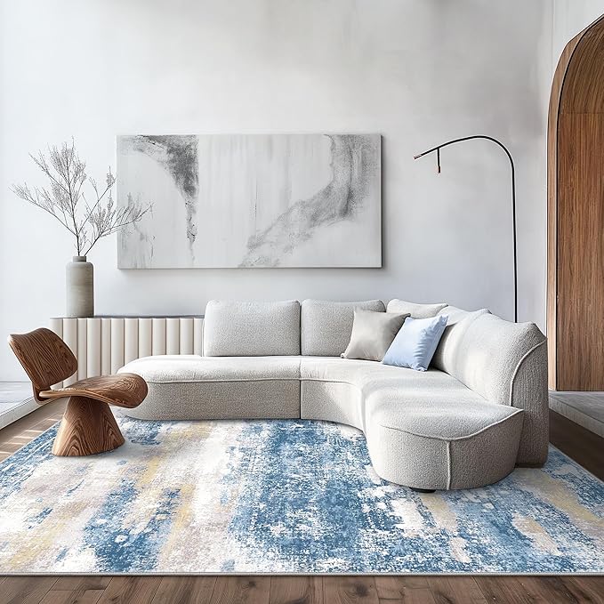 Area Rugs 10x14 for Living Room Bedroom, Modern Abstract Machine Washable Large by BEIMO